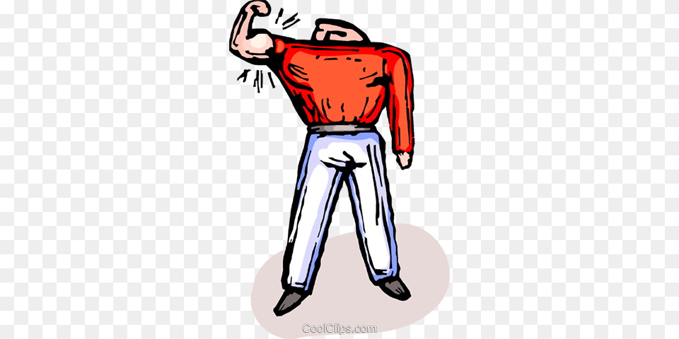 Man Showing Off His Muscles Royalty Vector Clip Art, People, Person, Adult, Male Png Image