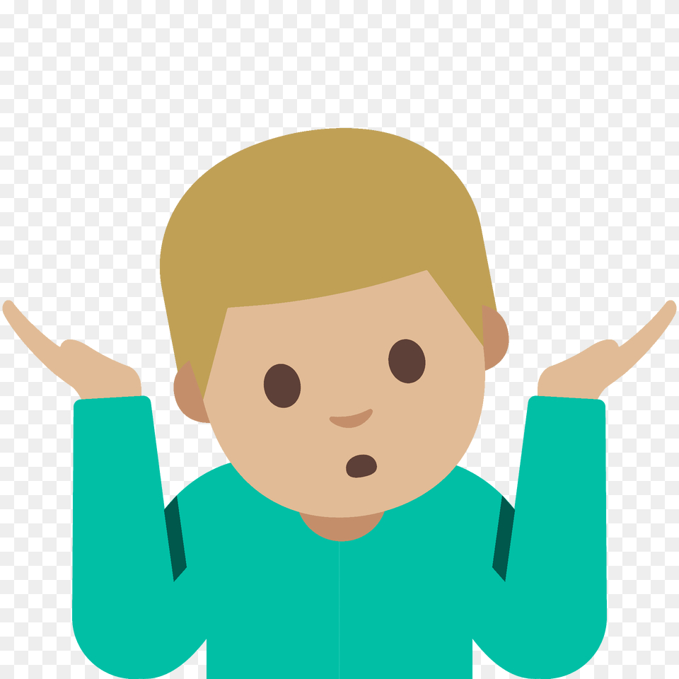 Man Shrugging Emoji Clipart, Face, Head, Person, Photography Png