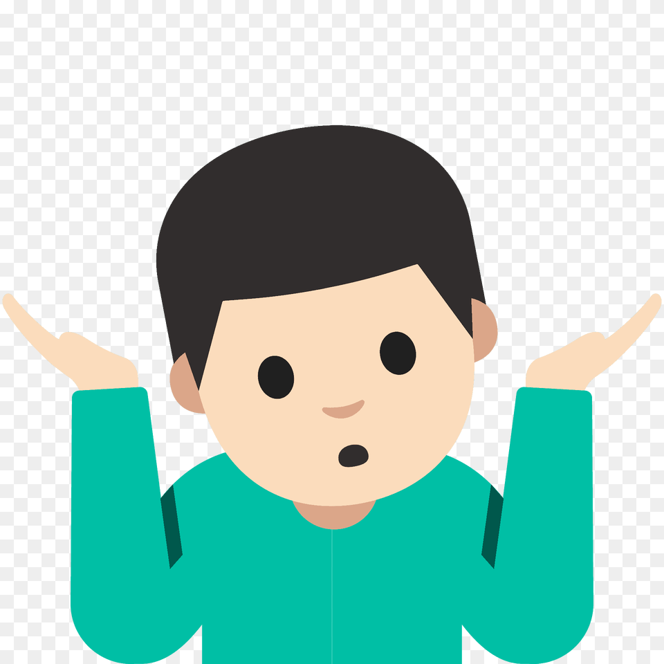 Man Shrugging Emoji Clipart, Photography, Baby, Face, Head Free Png