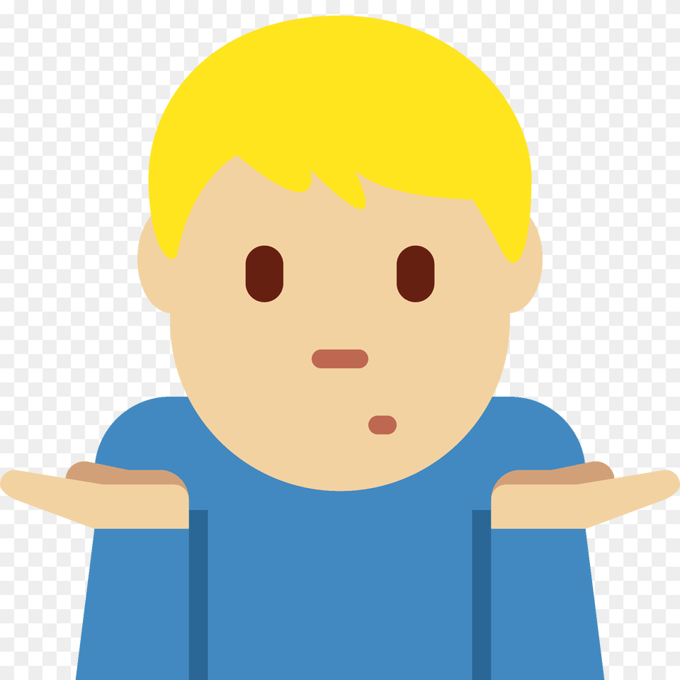 Man Shrugging Emoji Clipart, Photography, Face, Head, Person Free Png