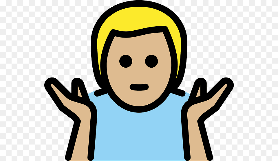 Man Shrugging Emoji Clipart Shrug, Body Part, Face, Finger, Hand Free Transparent Png
