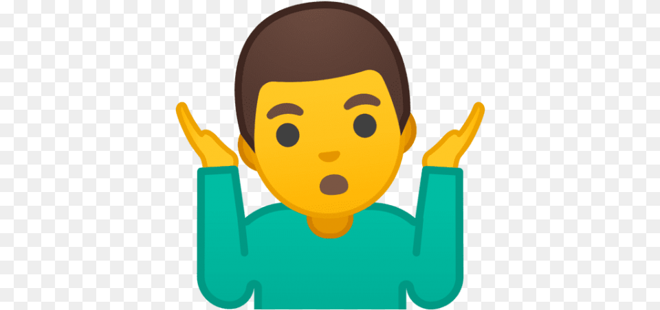 Man Shrugging Emoji Yellow Skin Tone Emoji Hombros Encogidos, Produce, Portrait, Plant, Photography Free Png