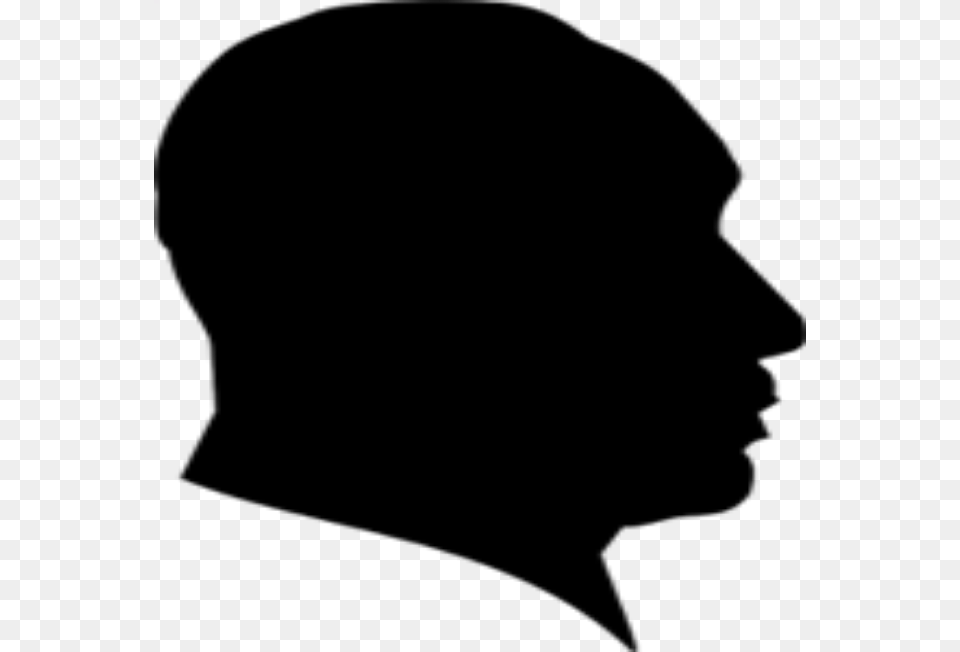 Man Side Face Vector, Lighting, Gray Png Image