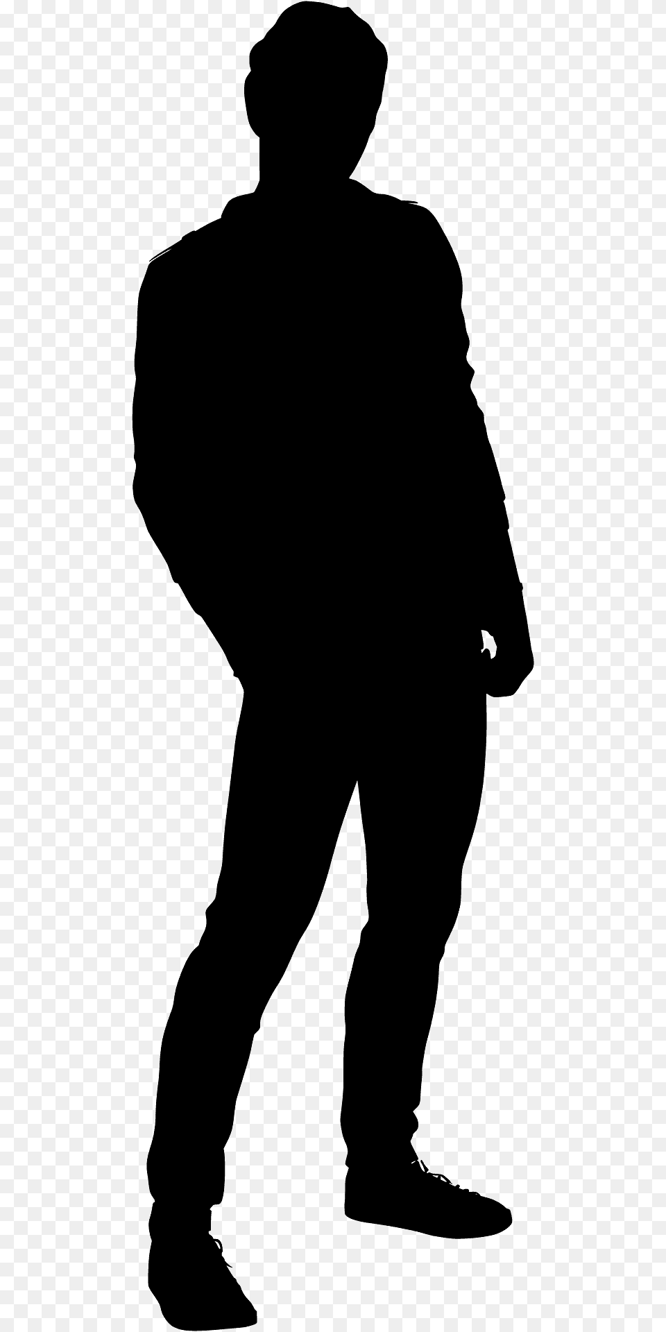 Man Silhouette, Person, Male, Adult, Coat Png Image