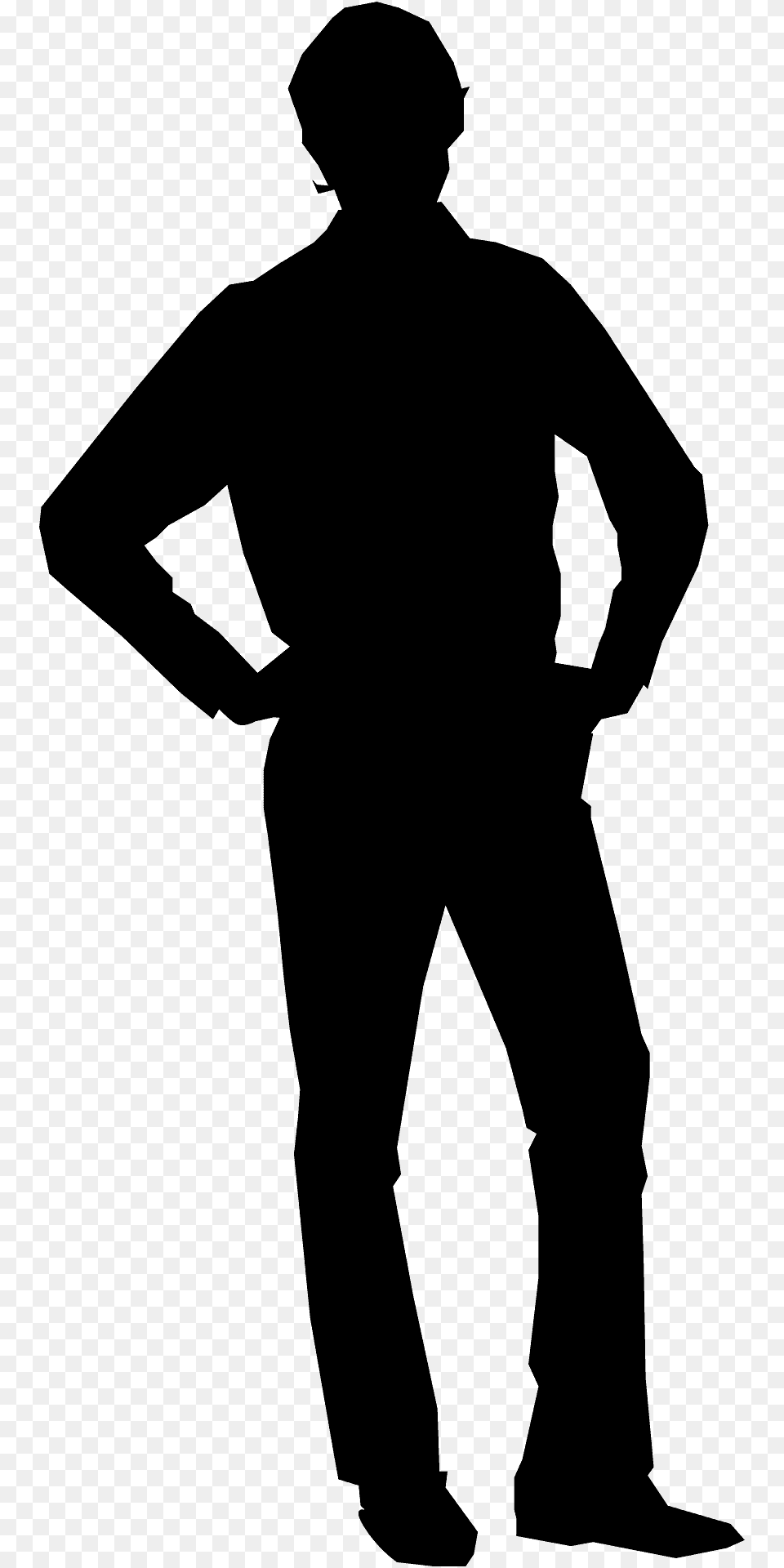 Man Silhouette, Clothing, Pants, Adult, Male Png Image