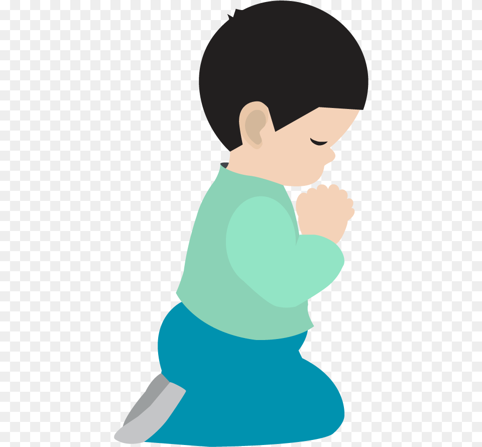 Man Silhouette Clipart At Getdrawings Boy Praying Clipart, Kneeling, Person, Baby, Face Png