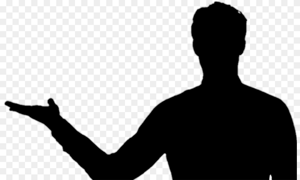 Man Silhouette Download Man Silhouette, Gray Free Transparent Png