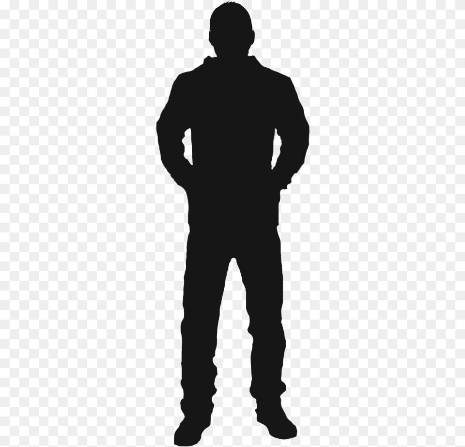 Man Silhouette On Background, Person, Clothing, Pants, Head Free Transparent Png