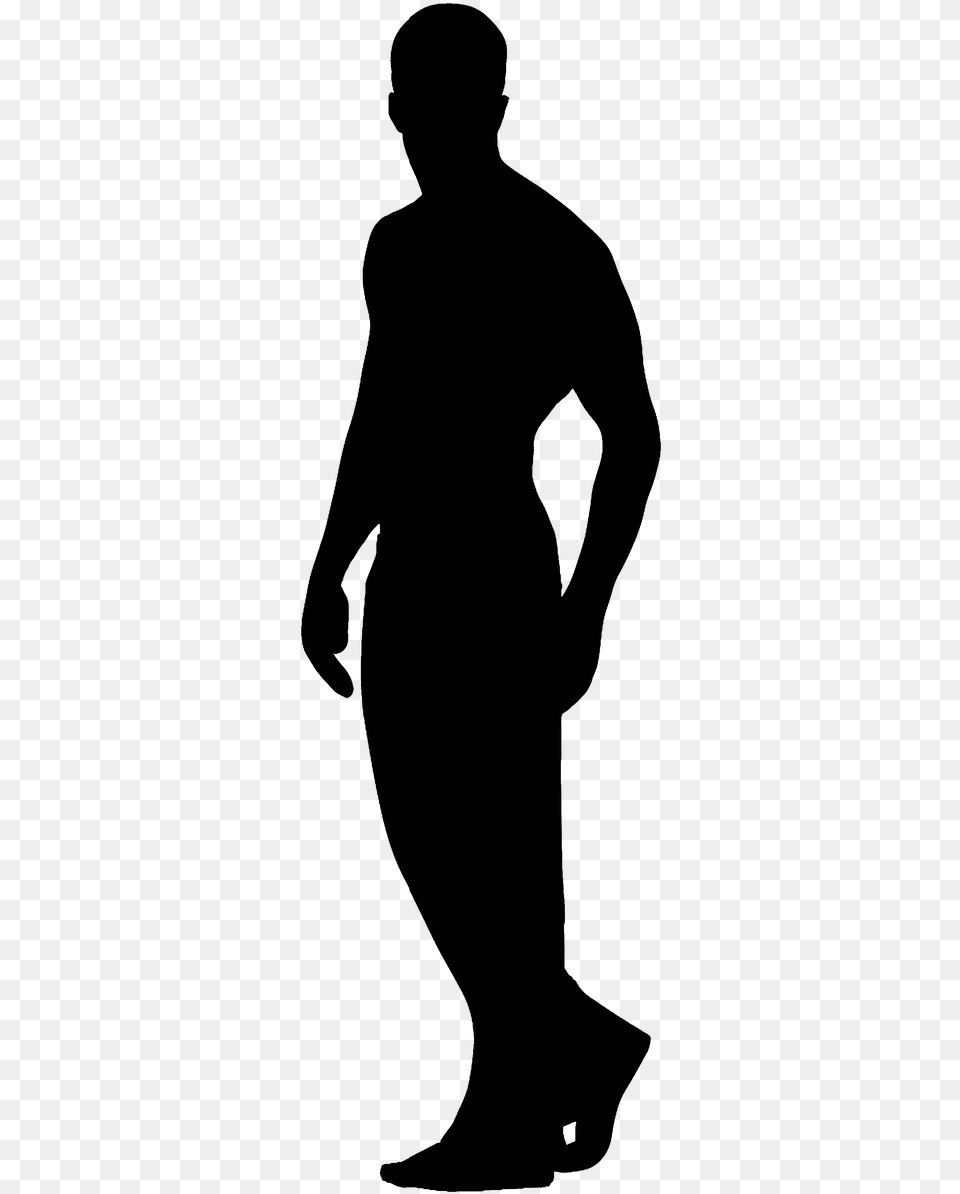 Man Silhouette Walking Modelo Silueta, Person, Clothing, Long Sleeve, Sleeve Png