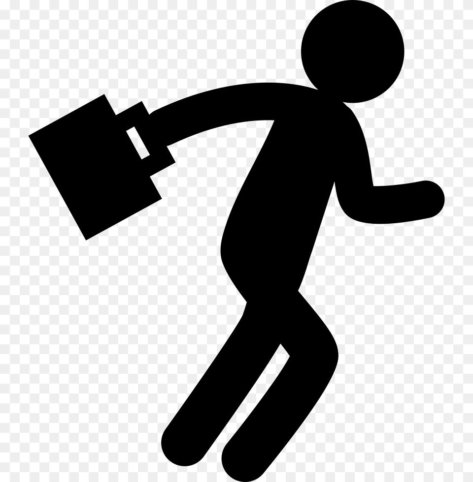 Man Silhouette Walking With Suitcase Dibujos De Personas Sin Fondo, Stencil Png Image