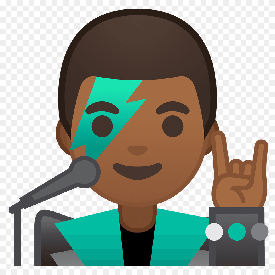 Man Singer Emoji Clipart, Electrical Device, Microphone, Person, People Free Transparent Png