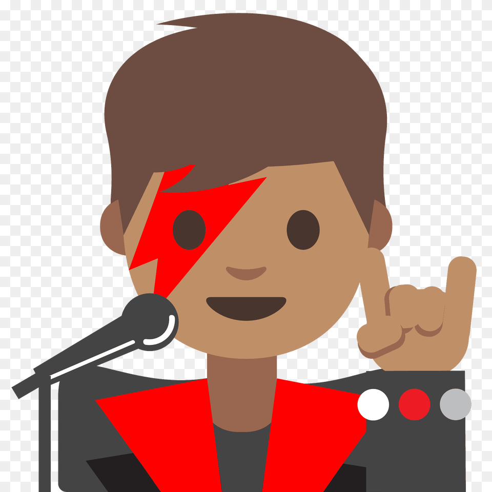 Man Singer Emoji Clipart, Electrical Device, Person, People, Microphone Free Png
