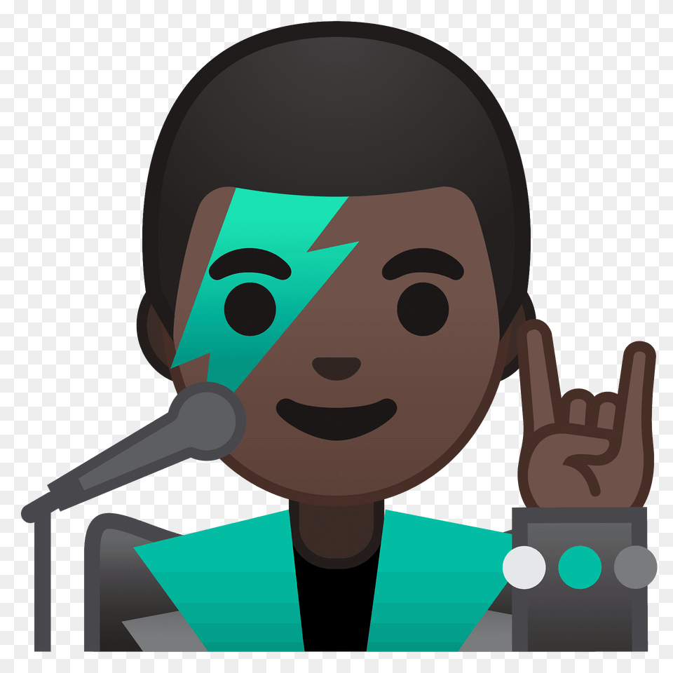 Man Singer Emoji Clipart, Electrical Device, Microphone, Person, People Free Png Download