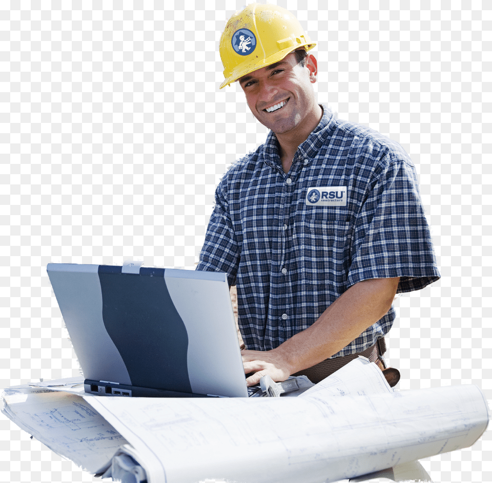 Man Sitting Alone Builder Developer Services Free Png