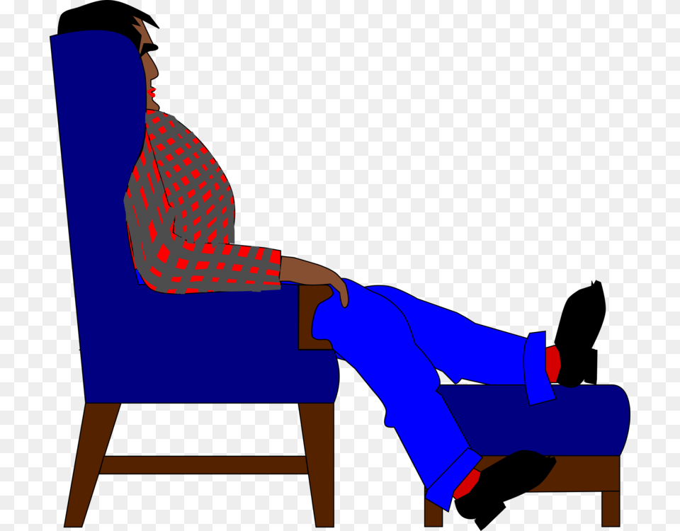 Man Sitting In Chair Computer Icons Chair Goldilocks Clip Art, Furniture, Clothing, Pants, Person Free Png