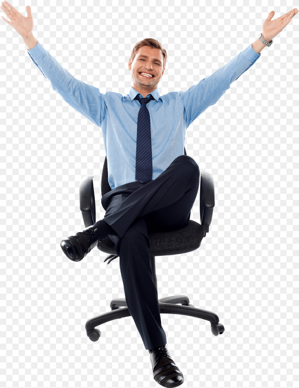 Man Sitting On Chair, Accessories, Shirt, Tie, Formal Wear Free Png Download