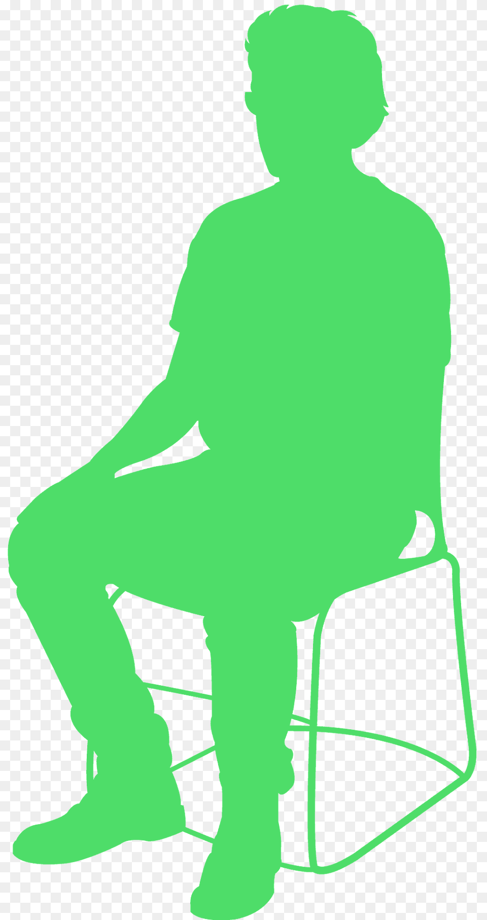 Man Sitting Silhouette, Person, Adult, Male, Indoors Free Transparent Png