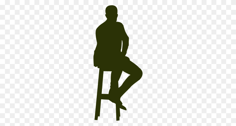 Man Sitting Silhouette, Adult, Male, Person, Head Free Png