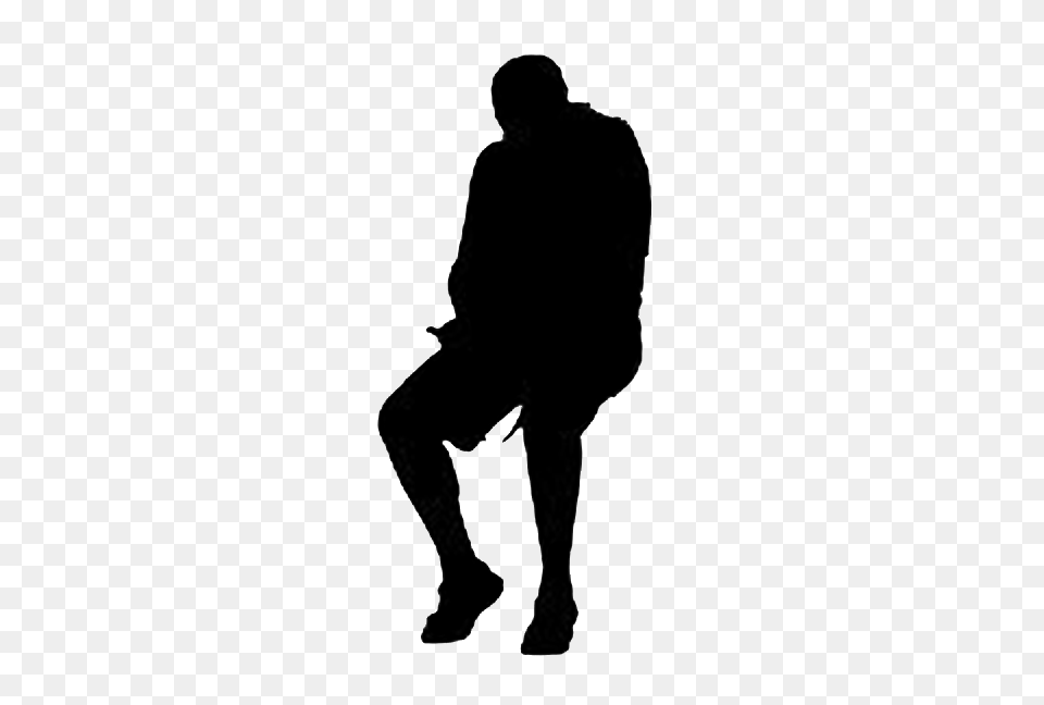 Man Sitting Silhouette Architecture Material Sources, Adult, Male, Person, Clothing Free Transparent Png
