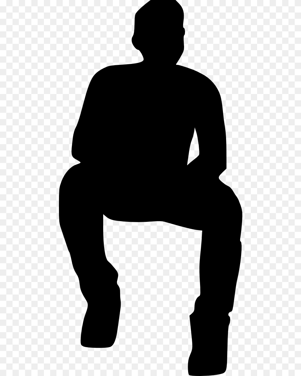 Man Sitting Silhouette Adult, Male, Person, Clothing Png Image