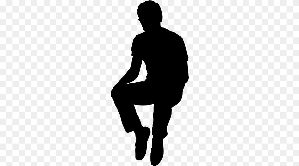 Man Sitting Images Silhouette, Adult, Male, Person Free Transparent Png