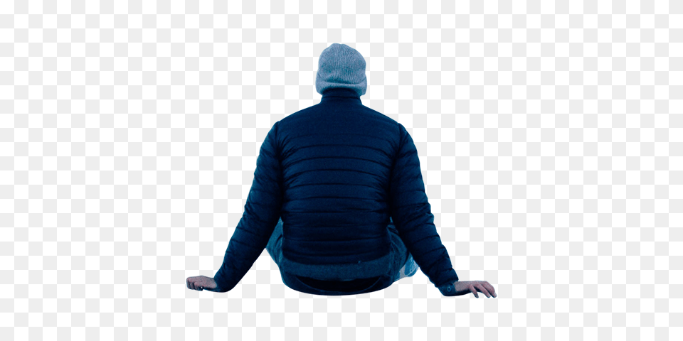 Man Sitting Winter Architecture People, Hood, Clothing, Coat, Jacket Png