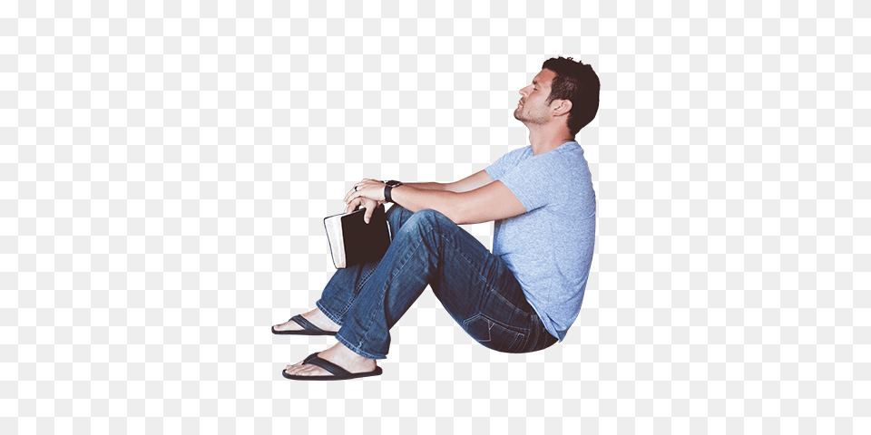 Man Sitting With Book Leaning Against Wall Immediate Entourage Architecture People Sitting, Clothing, Footwear, Shoe, Person Free Png