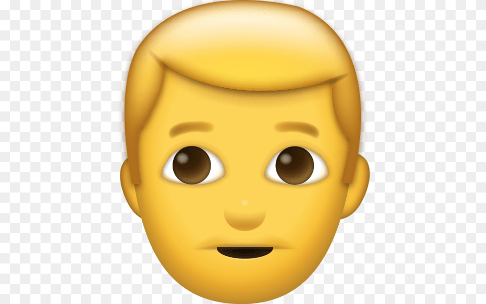 Man Smiling Emoji Iphone Emojis Iphone Man Emoji, Doll, Toy, Face, Head Free Png