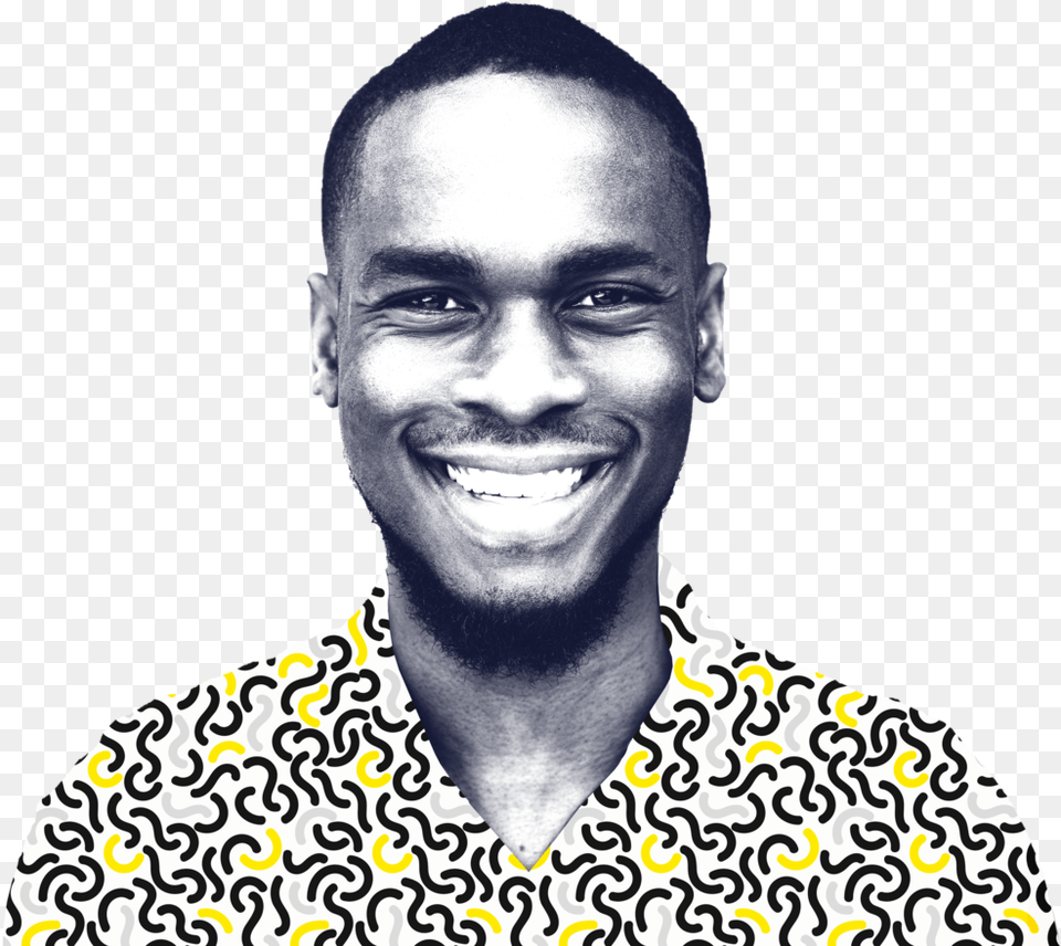 Man Smiling Patternshirt, Adult, Portrait, Photography, Person Png Image