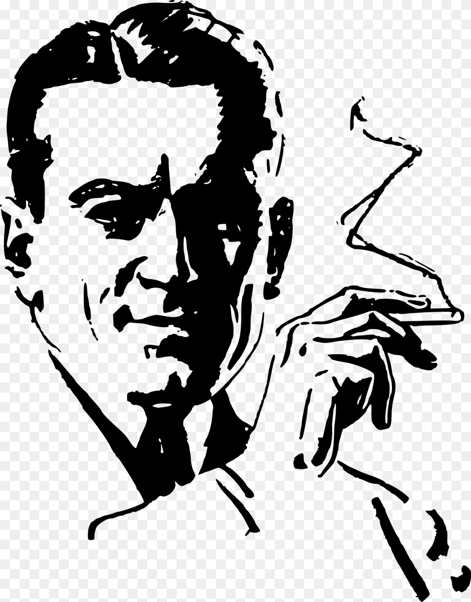 Man Smokes A Joint Clip Arts Guy Smoking Weed, Gray Png Image