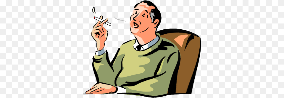 Man Smoking Cigarette Smoking Cartoon, Face, Head, Person, Adult Free Png Download