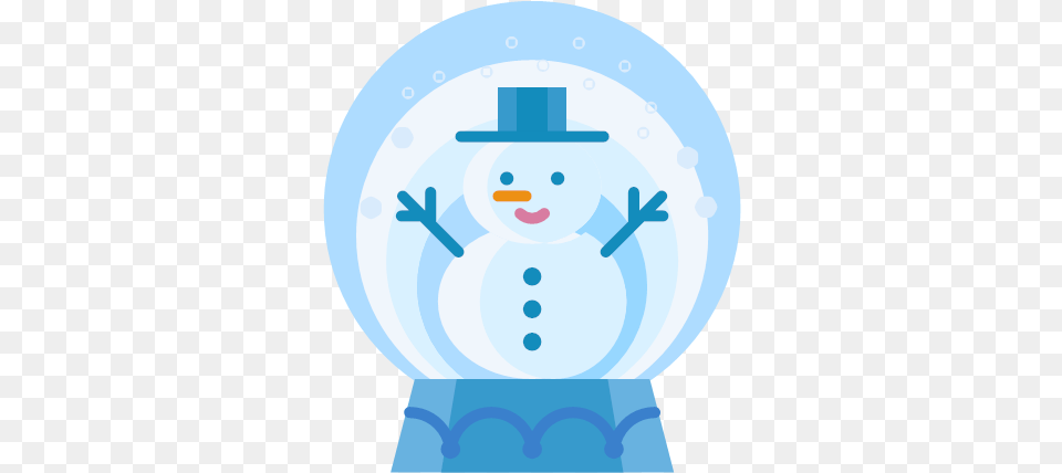 Man Snow Snowglobe Snowman Winter Icon Flat Christmas Icons, Nature, Outdoors Free Transparent Png