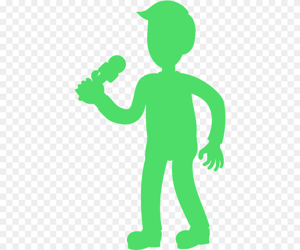 Man Speaking In A Microphone Silhouette Clip Art, Alien, Baby, Body Part, Finger Free Transparent Png