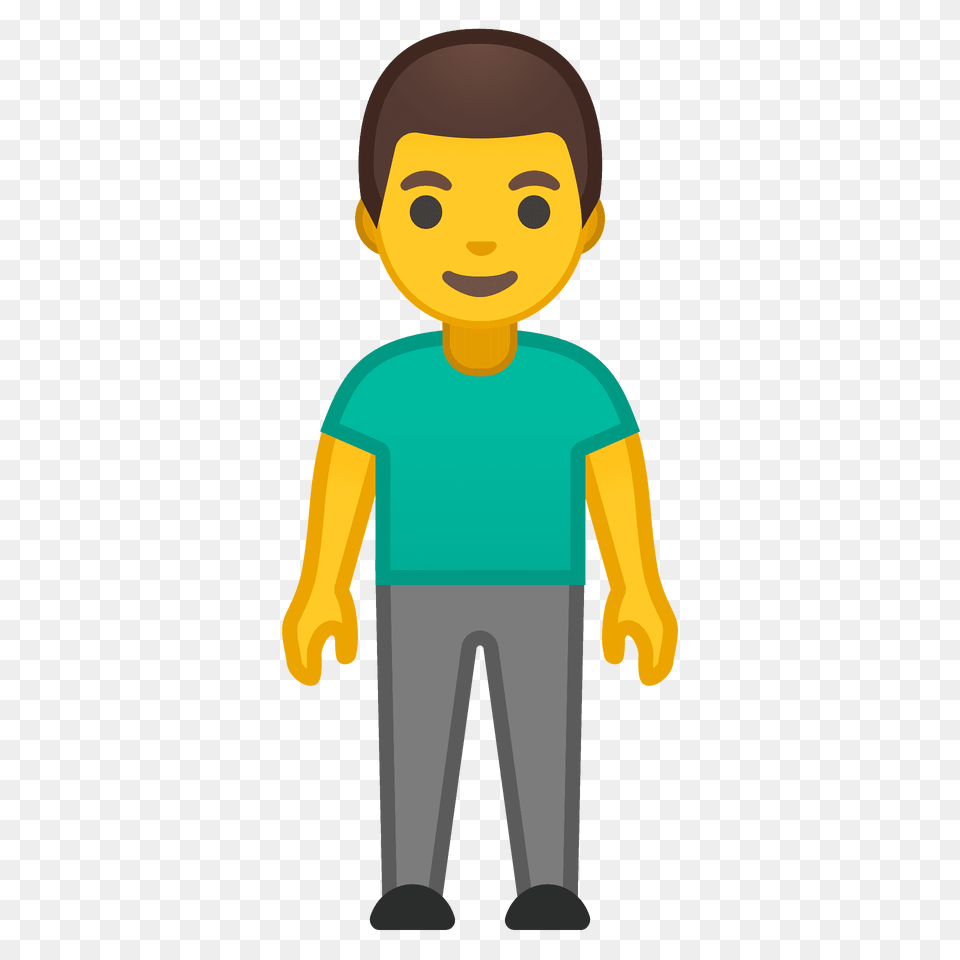 Man Standing Emoji Clipart, T-shirt, Clothing, Face, Head Free Png Download