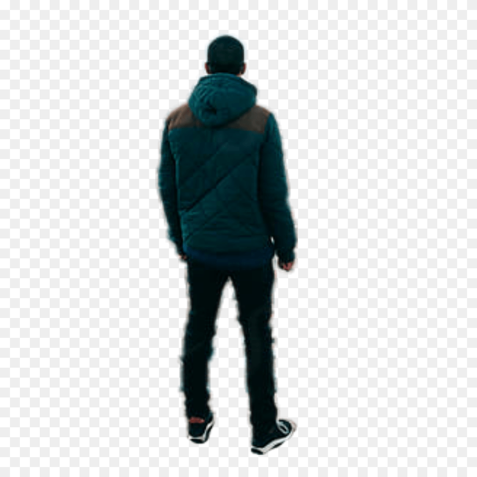 Man Standing Silhouette, Walking, Jacket, Person, Hood Free Png Download