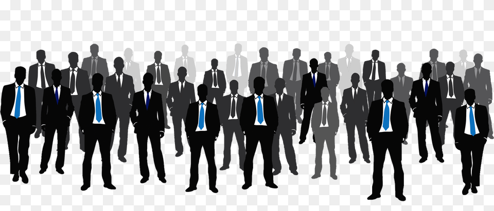 Man Standing Silhouette 2png Crowd Suits Man, People, Person, Clothing, Formal Wear Free Png Download