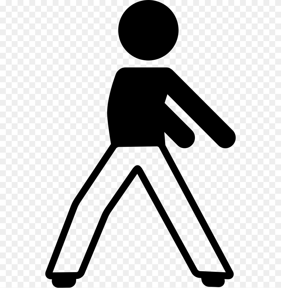 Man Stretching Back Arms, Walking, Person, Stencil, People Png Image
