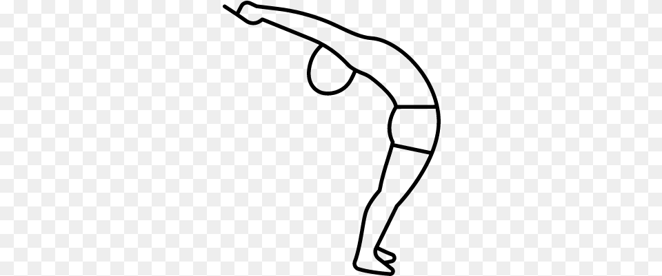 Man Stretching Back Vector Sports, Gray Free Transparent Png