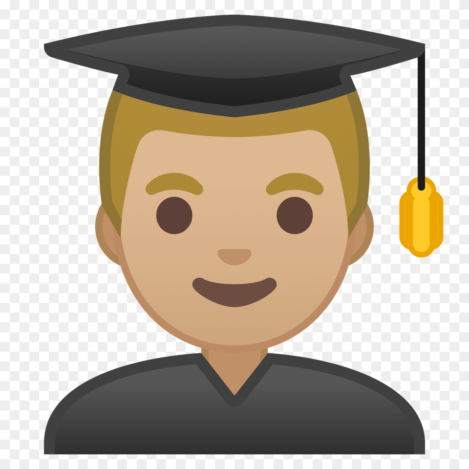 Man Student Emoji Clipart, Graduation, People, Person, Face Free Transparent Png