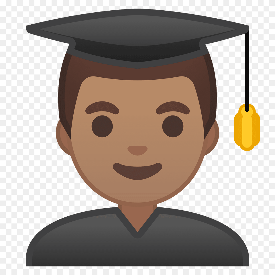 Man Student Emoji Clipart, Graduation, People, Person, Face Free Png Download