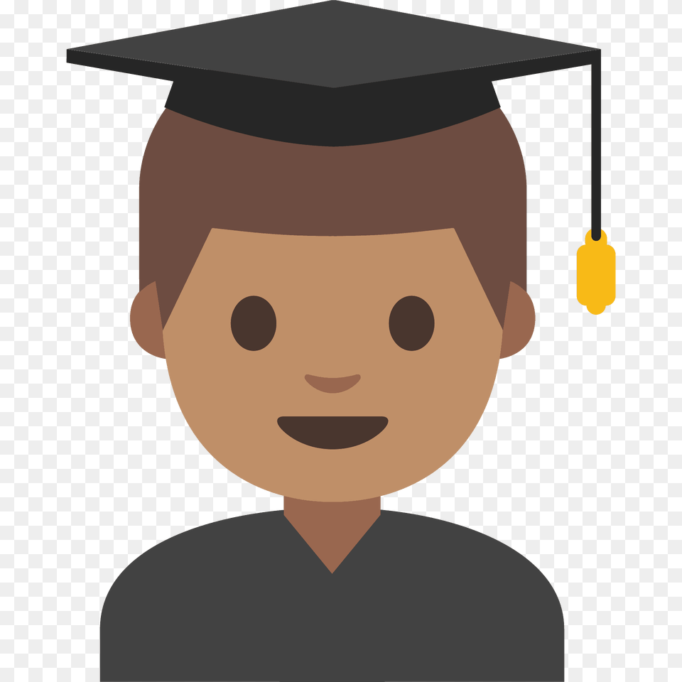 Man Student Emoji Clipart, Graduation, People, Person, Face Free Png