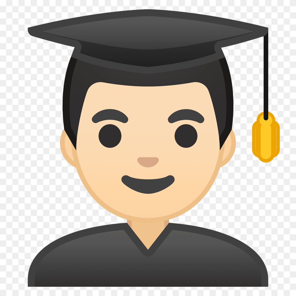 Man Student Emoji Clipart, Graduation, People, Person, Face Png Image
