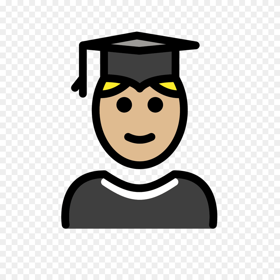 Man Student Emoji Clipart, Graduation, People, Person, Face Free Png Download