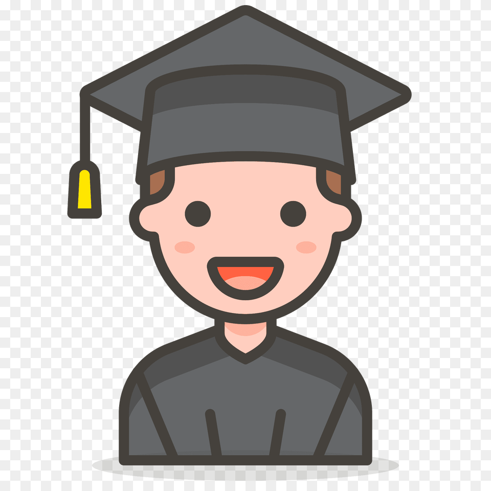 Man Student Emoji Clipart, Graduation, People, Person, Face Png Image