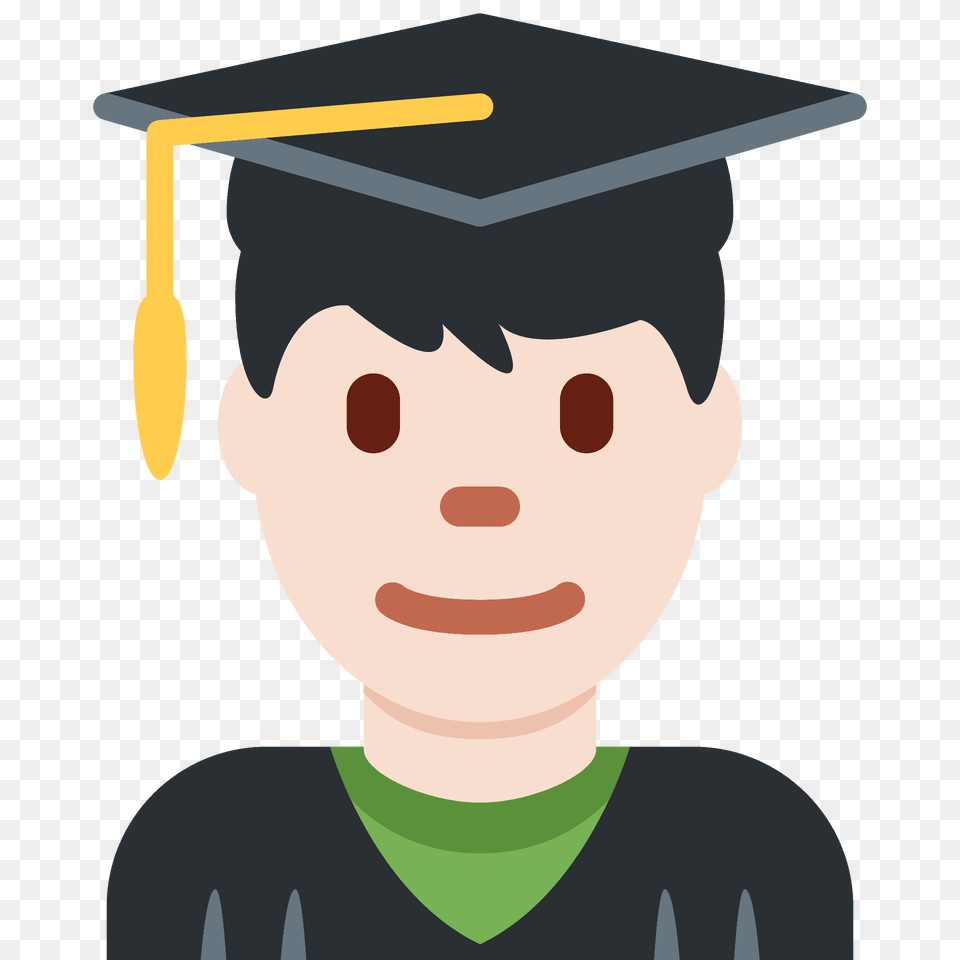 Man Student Emoji Clipart, Graduation, People, Person, Baby Free Png Download