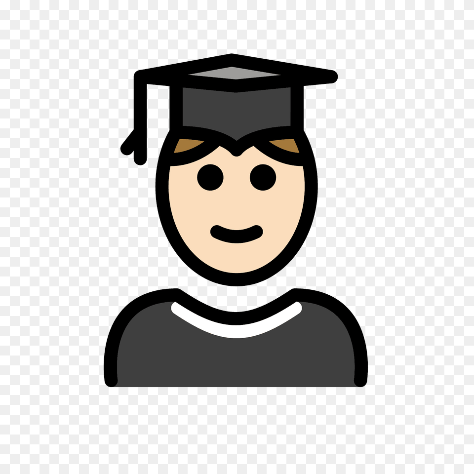 Man Student Emoji Clipart, Graduation, People, Person, Face Free Png Download