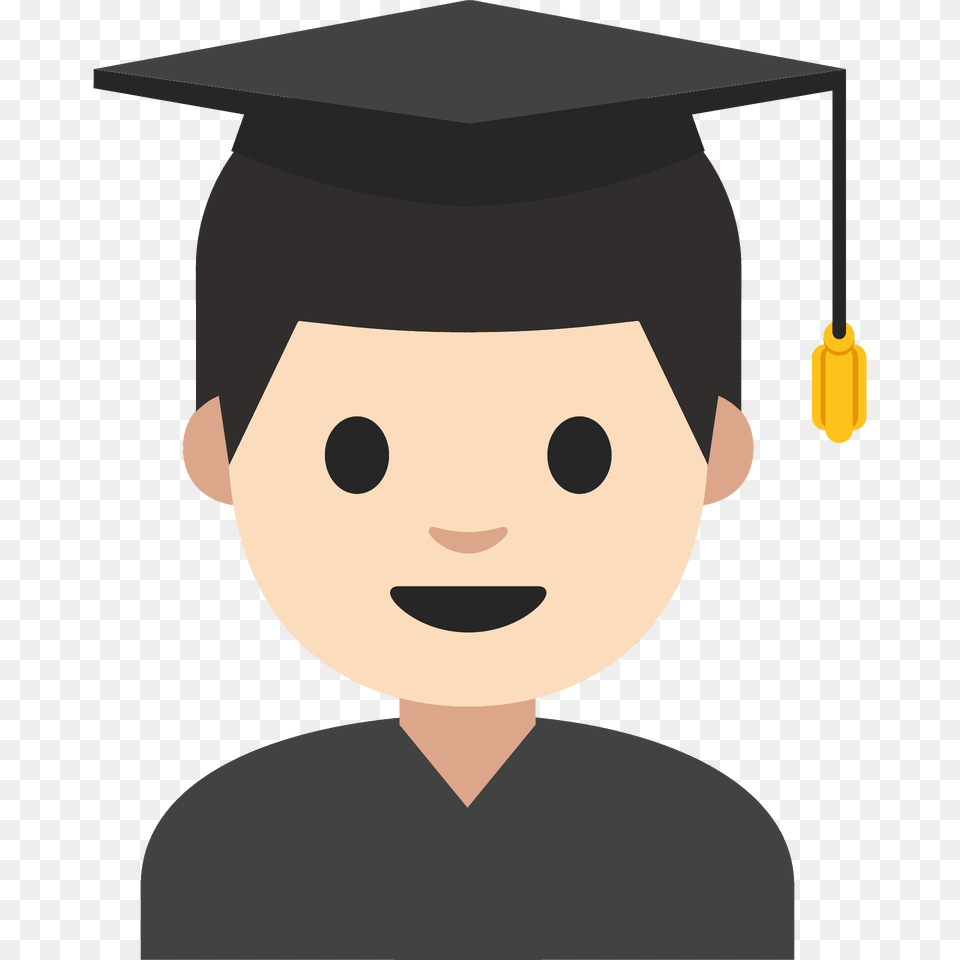 Man Student Emoji Clipart, People, Graduation, Person, Face Free Png