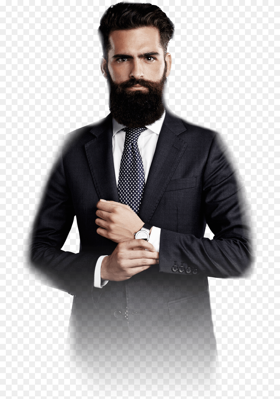 Man Suit 2 Beard, Accessories, Tie, Formal Wear, Clothing Png
