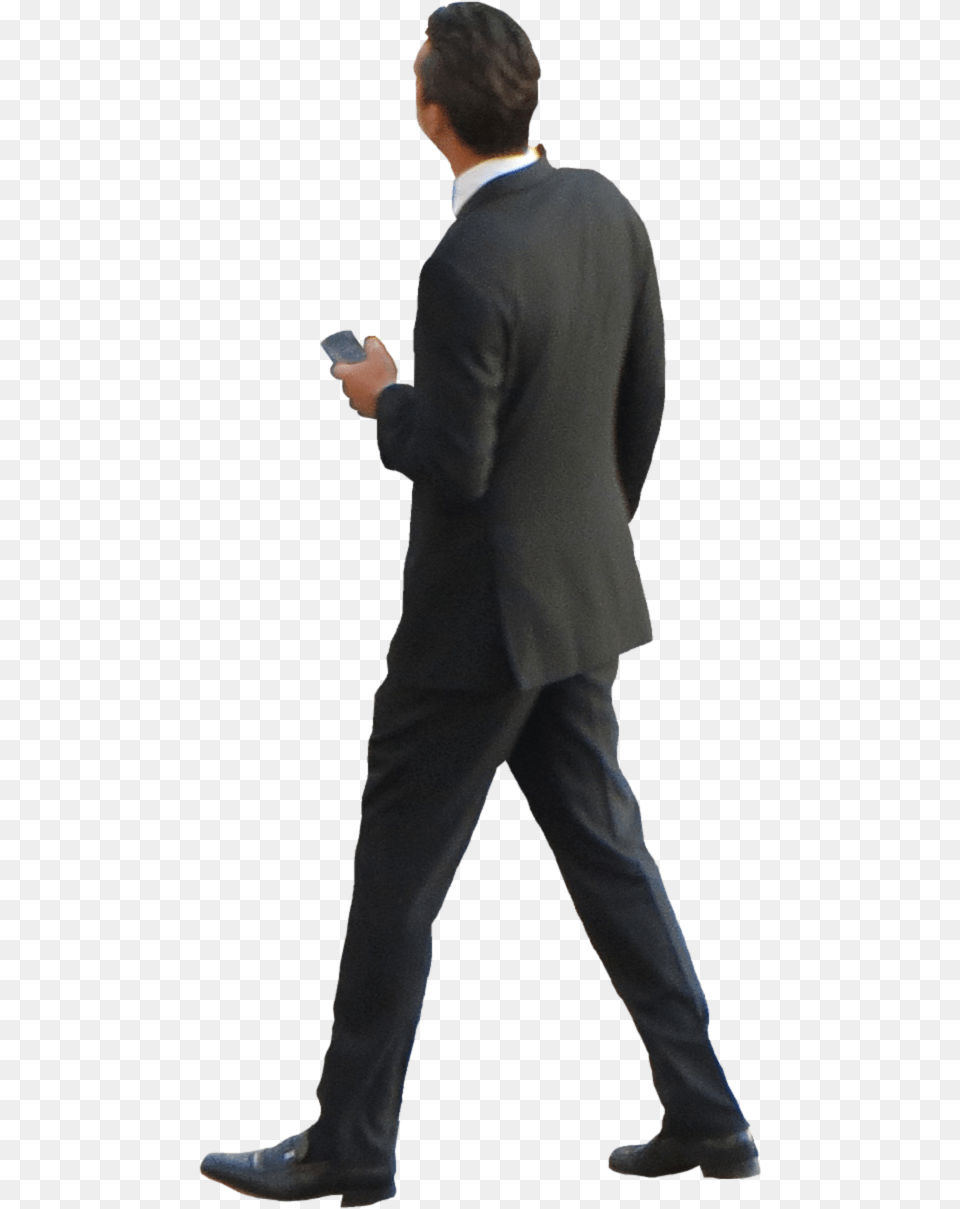 Man Suit Back, Walking, Tuxedo, Clothing, Person Png Image