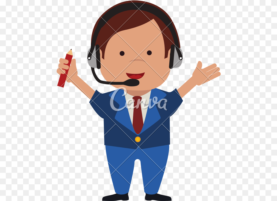 Man Suit Cartoon Icon Vector Graphic Vector Graphics, Photography, Baby, Person, Face Free Png Download